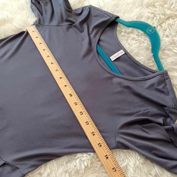 AUSELILY Women's Long Sleeve Pleated Loose Swing Casual Comfy Dress W/Pockets S - Picture 5 of 8